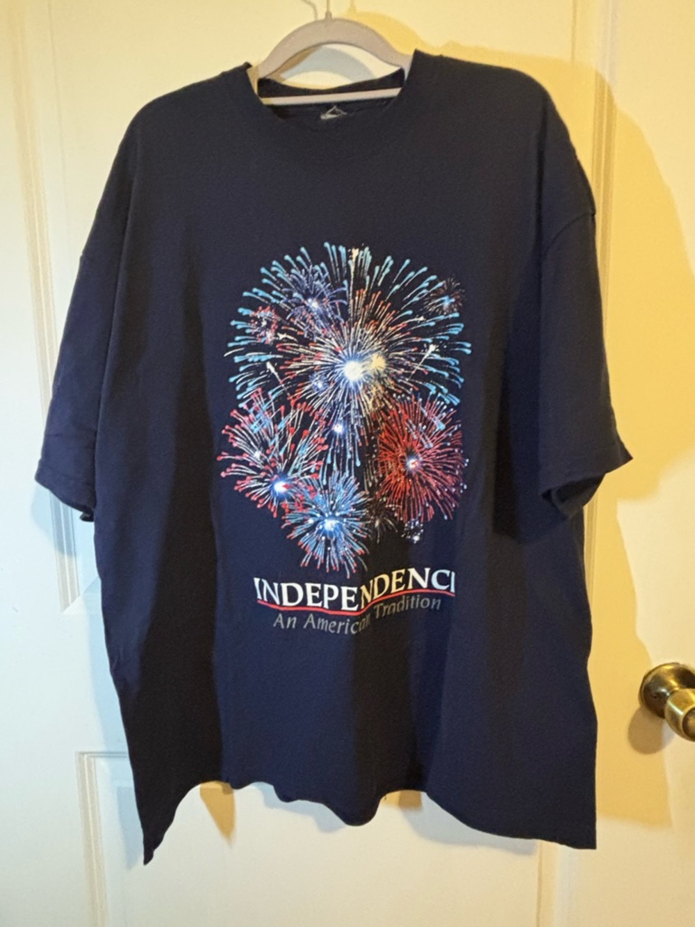 Independence Fireworks Graphic Tee - Navy Blue